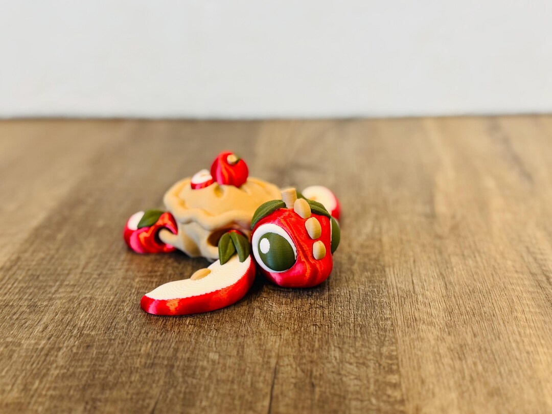 Apple Pie Sea Turtle - 3d Printed - Fall Decor - Autumn - Sea Turtle ...