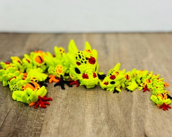 3d Printed Infested Halloween Dragon - Halloween Fidget - Halloween Dragon - 3d Printed Dragon - Halloween Decoration - Scary Dragon