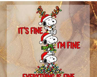 Christmas DTF Transfer, Santa Hat Holiday Ready To Press, Funny Christmas Character Heat Transfer