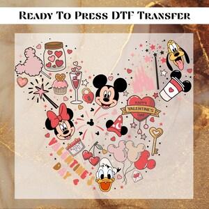 Happiest Place on Earth Ready To Press,  Magical Kingdom DTF Print, Magic World Transfers,Positive Shirt Transfers, Disney Mickey and Minnie