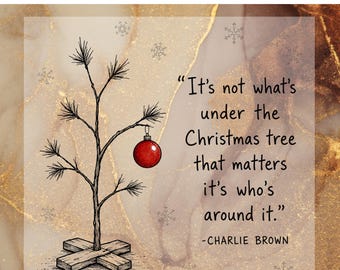 Christmas Tree Quote DTF Transfer, Red Ornament Ready To Press, Minimalist Holiday Heat Transfer
