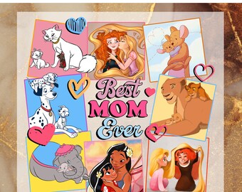 Disney Best Mom Ever DTF Transfer for Ready to Press, Mother's Day Ready to Apply for Heat Press, Disney Family Mom DTF, Family Vacation