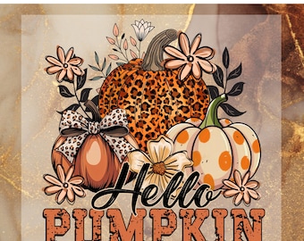Boho Floral Pumpkin Cross Fall DTF Transfer for Ready to Press,Autumn Flowers Pumpkin Floral Ready to Apply for Heat Press, Happy Fall DTF
