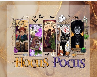 Hocus Pocus DTF Transfer Ready to Press,Retro Halloween Heat Press, Funny Halloween DTF Print, Vibrant Halloween, Hocus Pocus, Spooky Season