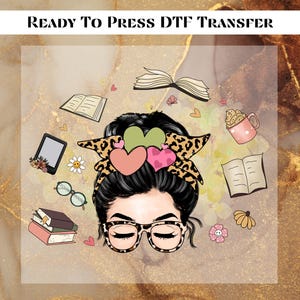 Amoureux des livres, prêt à imprimer DTF, transfert DTF pour les amoureux des livres, cadeau livresque humoristique, impression DTF, impression drôle