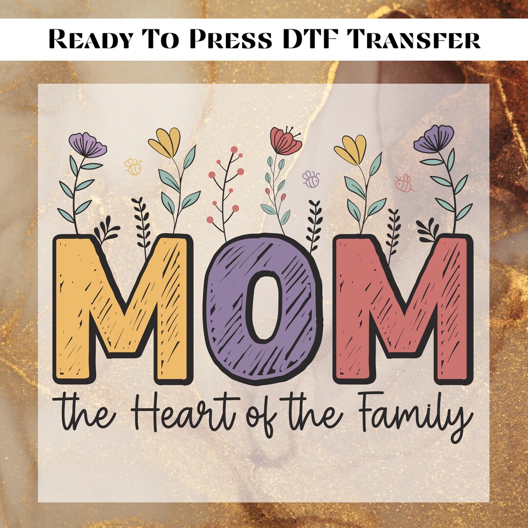 Custom Mama DTF Transfer for Ready to Press, Mother's Day Ready to ...
