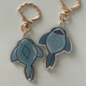 Double Sided Shark Keychain