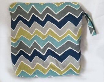 Boy boy zigzag  - Organize Bag - Storage Bag - Toys - Cosmetic Bag - Snack Bag