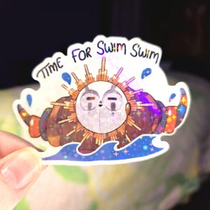 Esquie I Time For Swim Swim Vinyl Sticker | Clair Obscur Expedition 33 Inspired Sticker