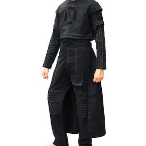 Mandalorian Star Wars Flight Suit Cosplay Costumes Dn Dijarin Flight Suit Made 4 Piece Black Flight Suit with Flak Vest
