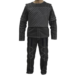 Dark Brown Custom Flight Suit Cosplay Costume Warscosplay  With Flak Vest 3 Piece Suit