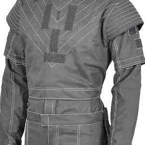 Mandalorian Star Wars Flight Suit Cosplay Costumes Dn Dijarin Flight Suit Made 4 Piece Black Flight Suit with Flak Vest