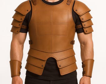 中世の革製アーマーセット：LARPコスプレ衣装