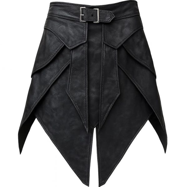 Customizable Leather Warrior Kilt: Medieval LARP Cosplay Skirt