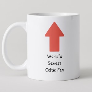 Celtic Gift Mug, Football Gift, For Him, Dad&#39;s Birthday, Husband Gift, Boyfriend Gift, Fun Footie Mug, Celtic Supporter Gift, Celtic FC