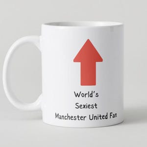 Manchester United Fan Mug: Humorous Football Gift image 1
