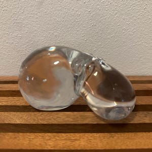 Vintage Glass Hippo
