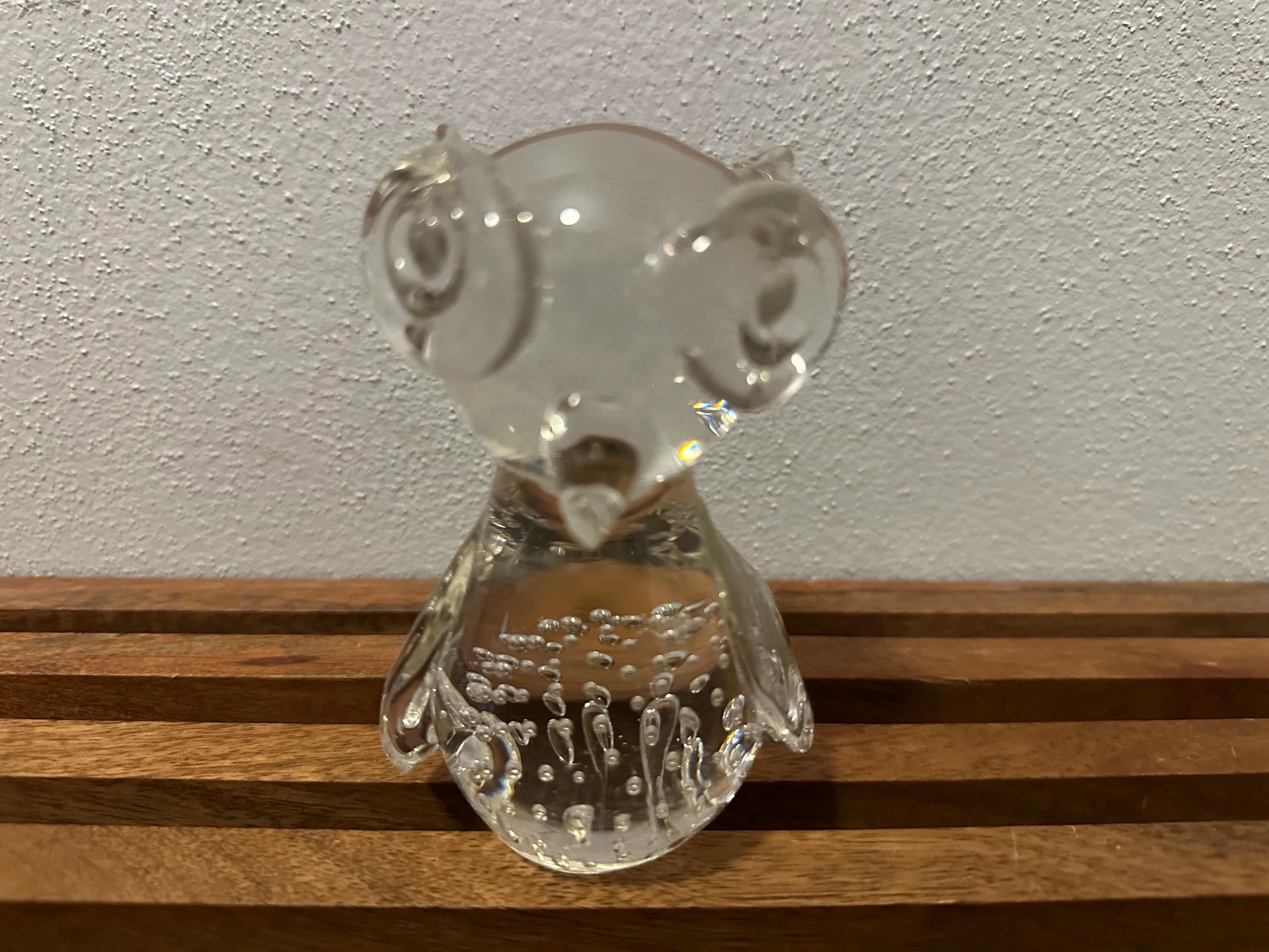 Vintage Glass Owl
