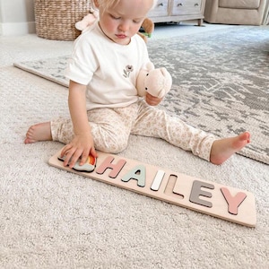Name Puzzle | First Birthday Gift | Personalized Puzzle | Wooden Toys for Toddler Gift | Montessori Toys | Baby Gift | Baby Boy | Baby Girl