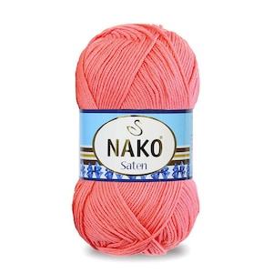 Nako Saten, Premium Acrylic Yarn, Four Season Yarn, smooth yarn, Sweater Yarn, Nako Saten Yarn, Crochet Yarn, Knitting yarn