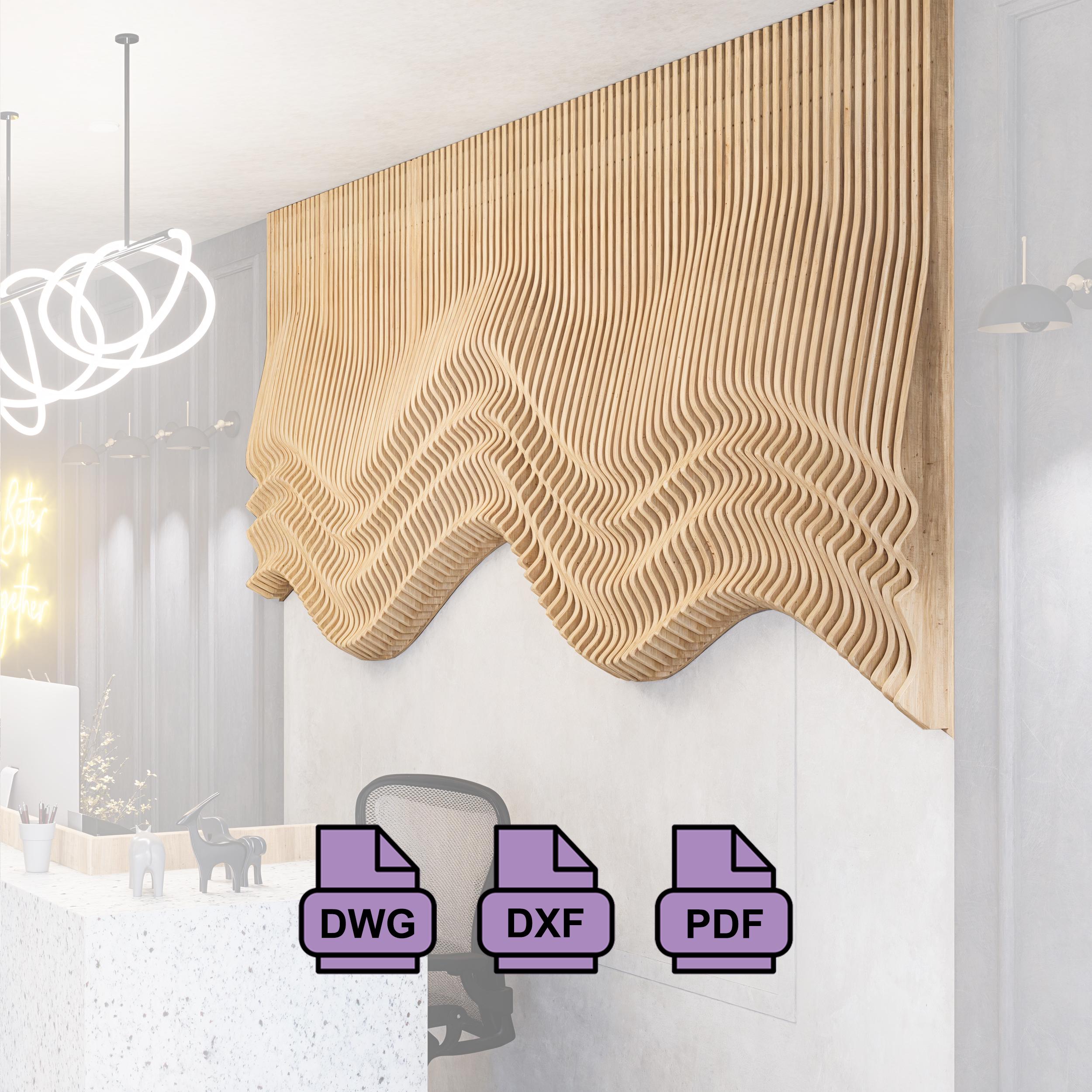Parametric Wavy Wooden Wall Decor - Etsy