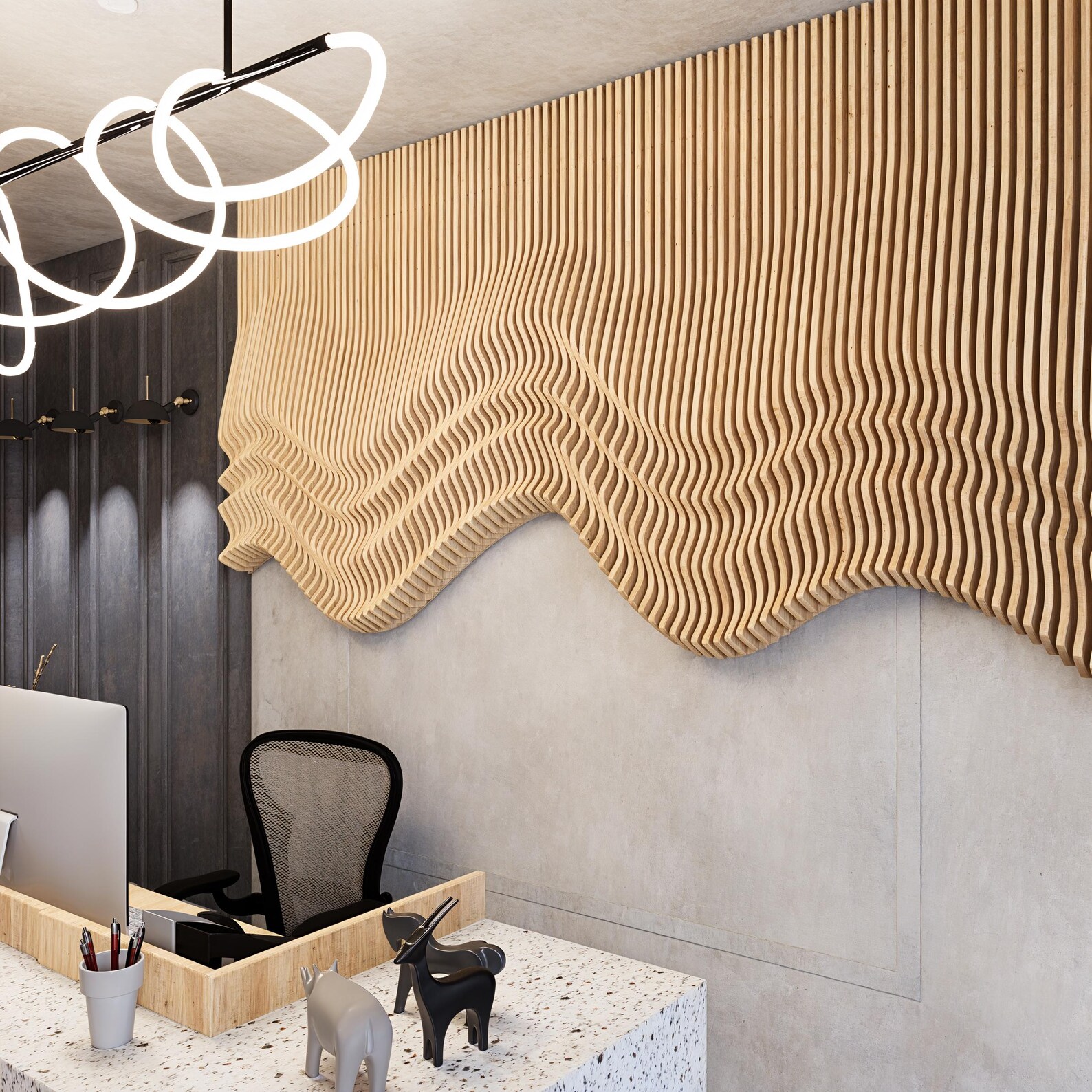 Parametric Wavy Wooden Wall Decor - Etsy