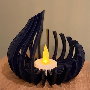 Tea Light Holder Flame Design | Perfect Gift | Various Colors