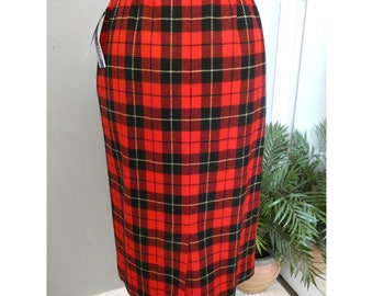 Vintage Pendleton Wallace Tartan Plaid Skirt NWT Sz  8