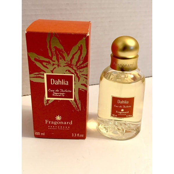 Women's FRAGONARD DAHLIA Perfume3.3 fl Oz Spray Discontinued Rare FRANCE New in Box