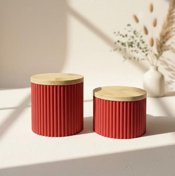 Bad Aufbewahrungsbox | Aufbewahrungsbox mit Deckel | Behälter Badezimmer rot | Schreibtisch organizer | Badezimmer Ordnung | Büro Organizer