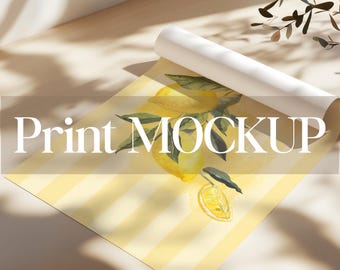 Rolled Poster Mockup, Smart Object Template, Mock Up Poster