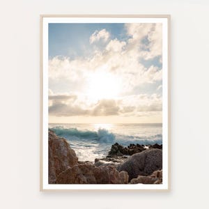 Ocean Wand Kunst | Küsten Dekor, Meer Fotografie & Sonnenaufgang Drucke | Strand digitaler Download für Home Decor