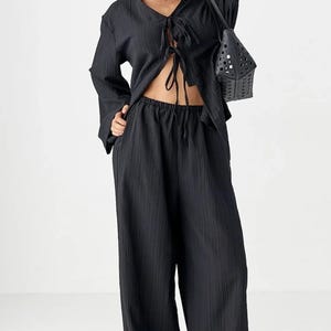 Women Linen Set - Linen Suit - Longewear - Linen Women Suit - Gift for her - Womens suit - Linen Clothing