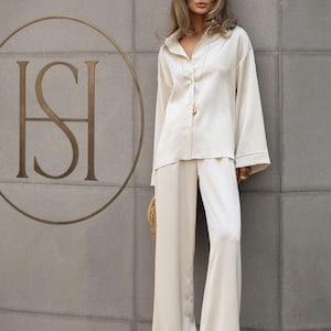 Women Suit - Silk Suit - Street Wear - Women Silk Suit - Women Silk Set
