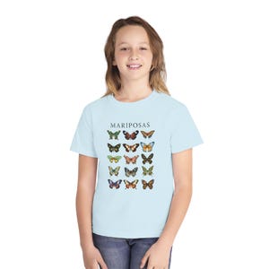 Maglietta per bambini Mariposas Butterfly: maglietta coordinata per la famiglia Comfort Colors