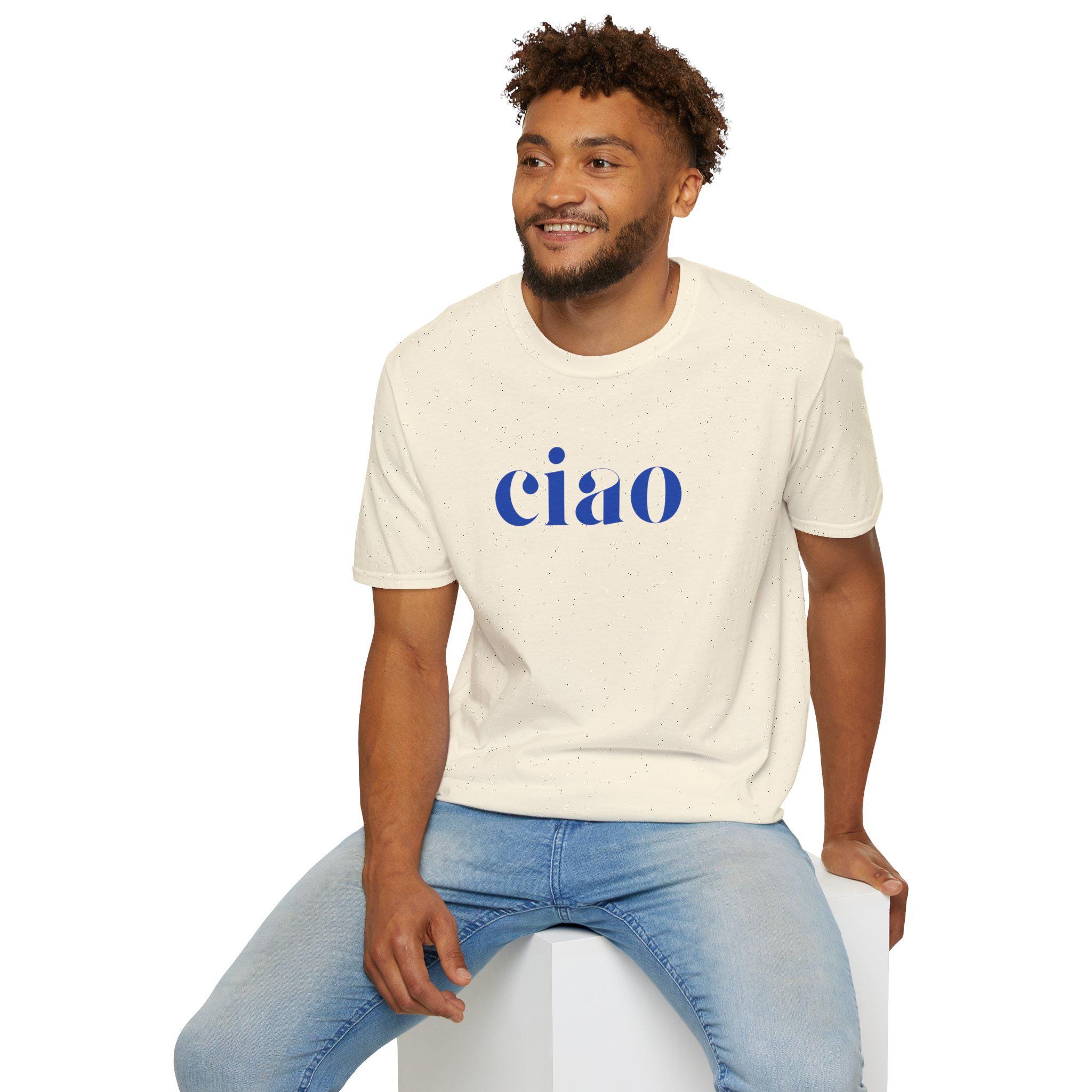 Ciao T-shirt: Italian Hello Tee, Unisex Softstyle Cotton Top - Etsy