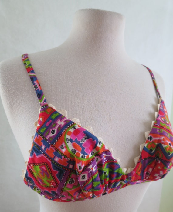 1960s Lanz psychedelic rainbow bikini perfect cond