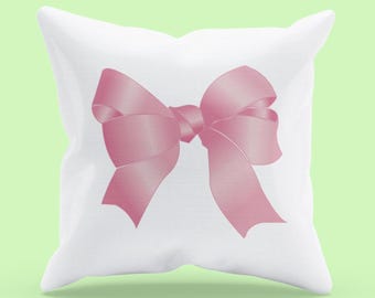 Coquette Bow Pillow, Trendy Coquette Aesthetic, Bow Cute Gift, Grandma core, Pink Bow Decor, Bow Pillow Decor, Bow Pillow, Modern Decor
