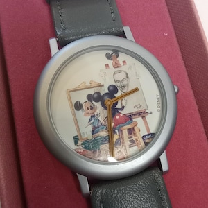 Disney Mickey Mouse Self Portrait Watch Disney Collectors Watch