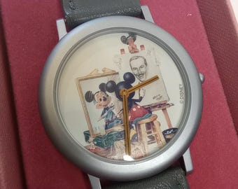 Disney Mickey Mouse Self Portrait Watch Disney Collectors Watch
