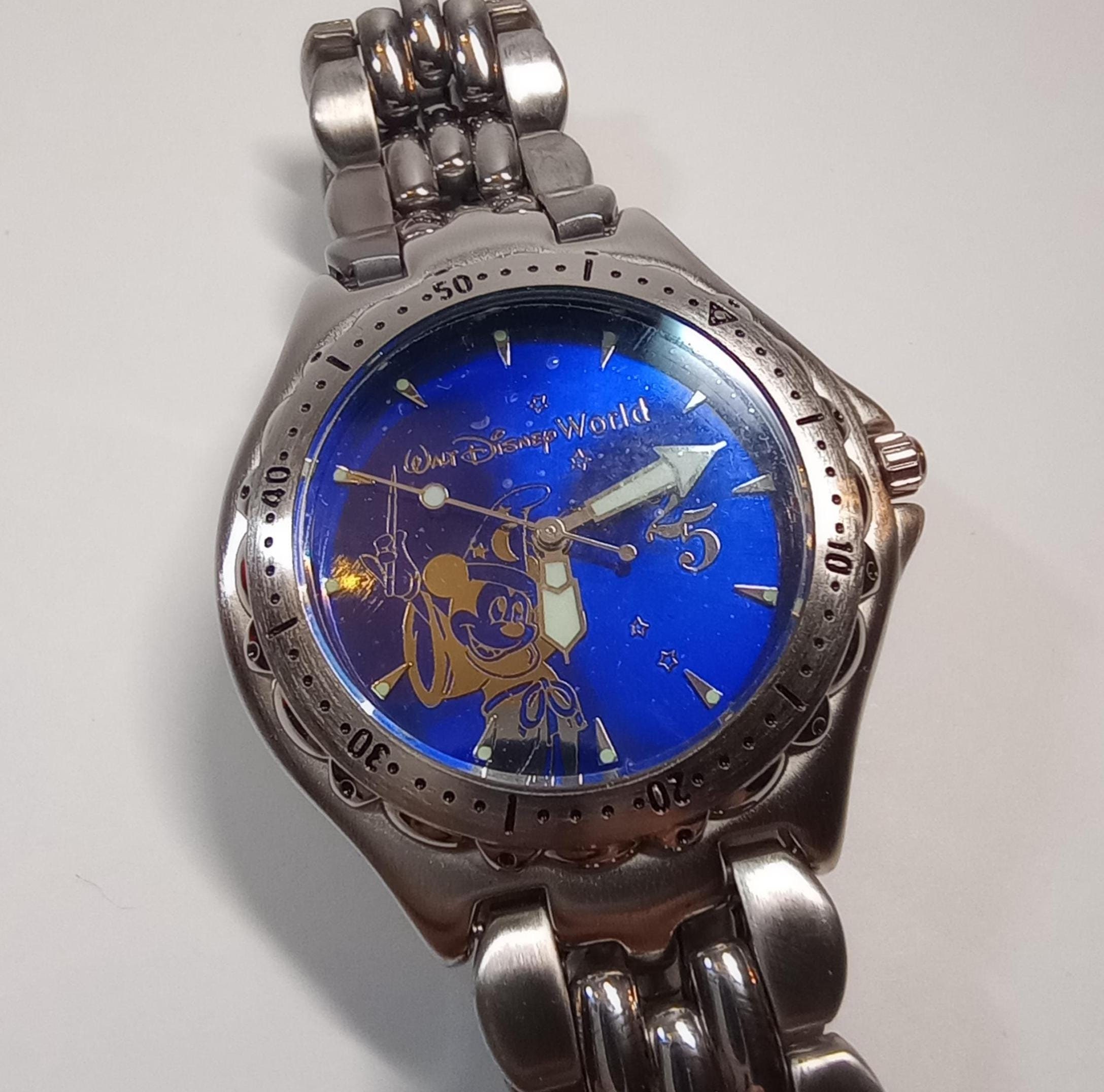 Disney Mickey Fantasia Collectible 45th Anniversary Watch In Original Box Rare Mickey Mouse Disney Watch for Men and Women | Big 45mm  main image 4