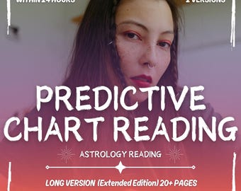 Predictive Astrology Reading, Predictive Same Day Astrology Reading, Future Astrology Predictions, Personalized Astrology Chart Reading