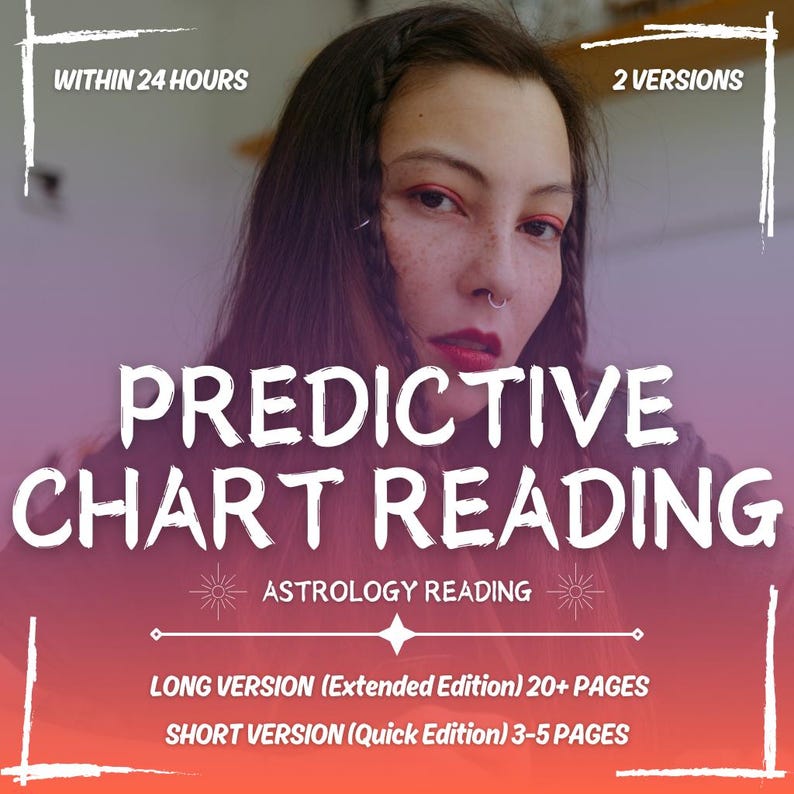 Predictive Astrology Reading, Predictive Same Day Astrology Reading, Future Astrology Predictions, Personalized Astrology Chart Reading