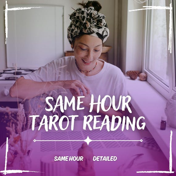 Same Hour Tarot Reading, Same Hour Psychic Reading, Fast Tarot Reading, Love, Future, Career Tarot Cards, Exact Thoughts Detailed (PDF File)