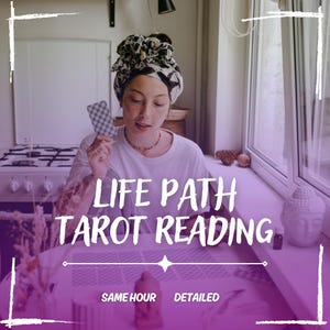 Lecture du tarot sur le chemin de vie, Lectures de cartes de tarot, Lectures de tarot à la même heure, Lectures de tarot détaillées, Lectures de tarot psychiques, Tarot chemin de vie rapide