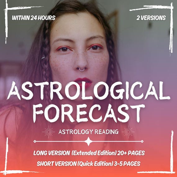 Astrological Forecast, Astrology Forecast Report, Future Astrology Predictions, Personalized Astrology Chart Reading, Same Day Forecast