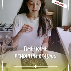 Timeframe Pendulum Reading, Same Hour Pendulum Reading, Fast Timeframe Reading, Personalized Pendulum Reading, Timeframe Medium Pendulum