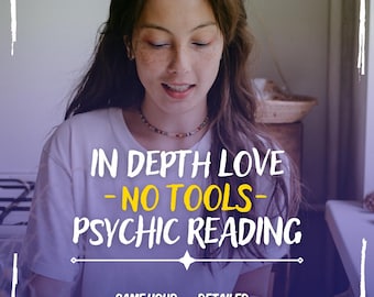 Diepgaande liefde zonder hulpmiddelen Paranormaal lezen, liefde op hetzelfde uur Aangepast intuïtief paranormaal lezen, snel paranormaal lezen, liefde, toekomst zonder hulpmiddelen