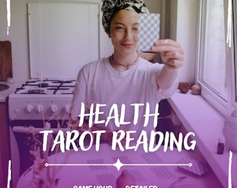 Health Tarot Reading, Wellness Reading, Same Hour Tarot Reading, Detailed Tarot Reading, Health Tarot, Psychic Tarot Reading (PDF File)