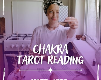 Chakra Tarot Reading, Same Hour Chakra Tarot Reading, Personalized Tarot Reading, 7 Chakra Tarot Reading for Energy Balance, Fast Reading